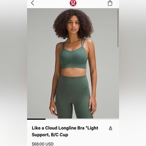 Lululemon like a cloud bra